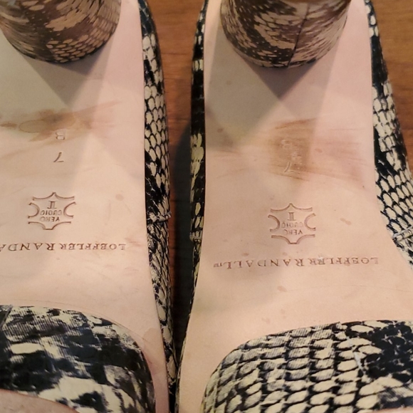 *SALE* Loeffler Randall snake print "Darcy" heels - Picture 7 of 10